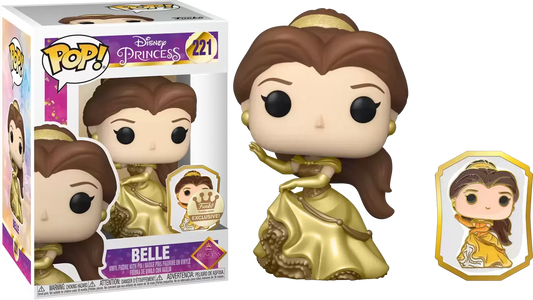 Funko Pop! Disney Ultimate Princess Celebration Belle 221 + Free Protector