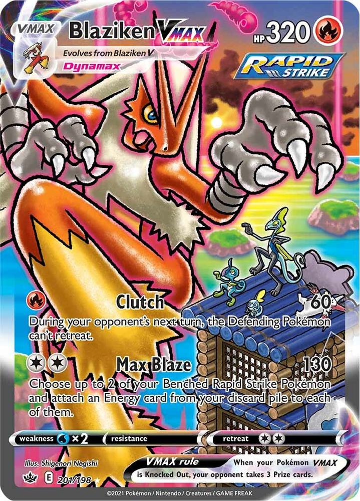 Pokemon TCG! Blaziken VMAX (Alternate Art Secret) - SWSH06: Chilling Reign (SWSH06)