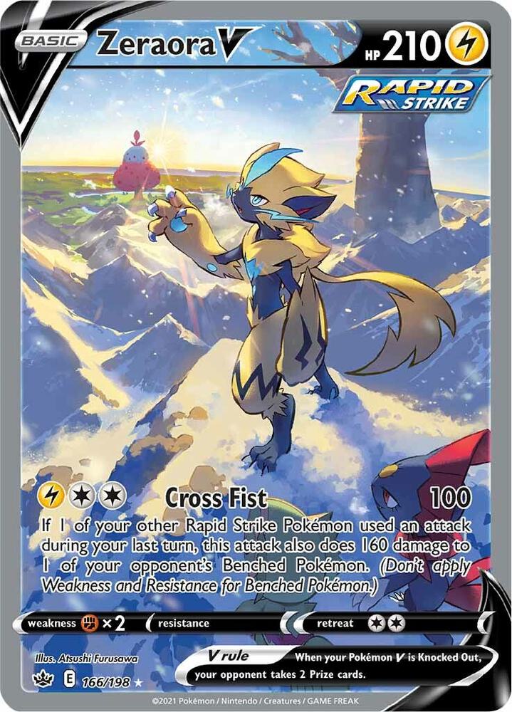 Pokemon TCG! Zeraora V (Alternate Full Art) - SWSH06: Chilling Reign (SWSH06)