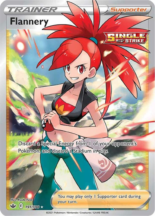 Pokemon TCG! Flannery (Full Art) - SWSH06: Chilling Reign (SWSH06)