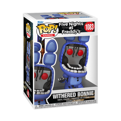 Funko Pop! Five Nights at Freddy’s (FNAF) Withered Bonnie 1083 Figure + Pop Protector