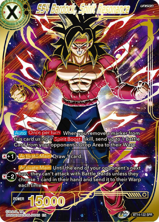DRAGON BALL TCG! SS4 Bardock, Spirit Resonance (SPR) - Cross Spirits (DBS-B14)