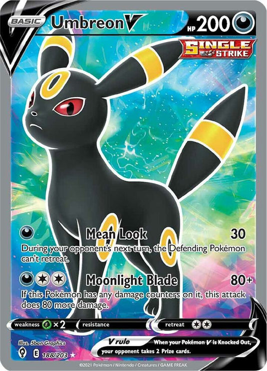 Pokemon TCG! Umbreon V (Full Art) - SWSH07: Evolving Skies (SWSH07)