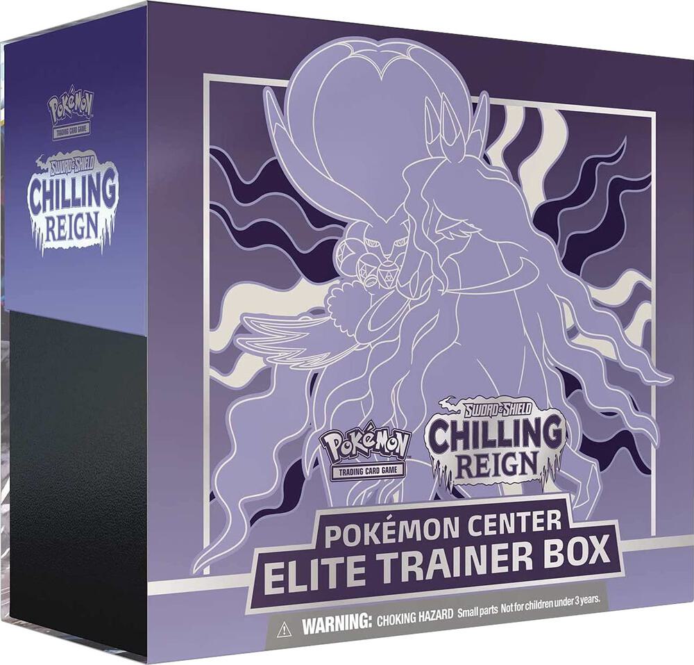 Pokemon TCG! Chilling Reign Pokemon Center Elite Trainer Box [Shadow Rider Calyrex] (Exclusive) - SWSH06: Chilling Reign (SWSH06)
