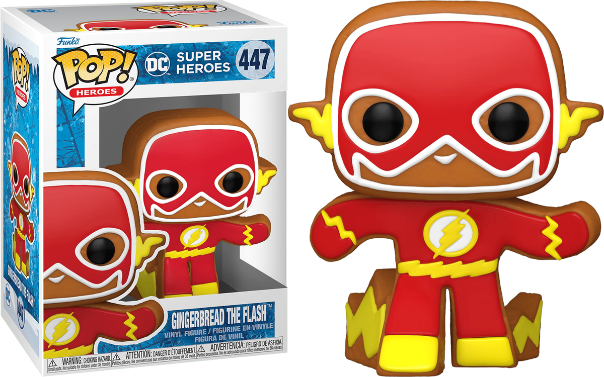 Funko Pop! DC Super Heroes - Gingerbread The Flash 447 + Pop Protector