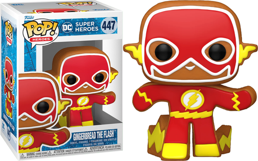 Funko Pop! DC Super Heroes - Gingerbread The Flash 447 + Pop Protector