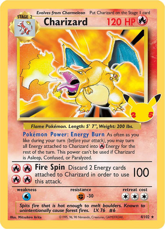 Pokemon TCG! Charizard - Celebrations: Classic Collection (CCC)