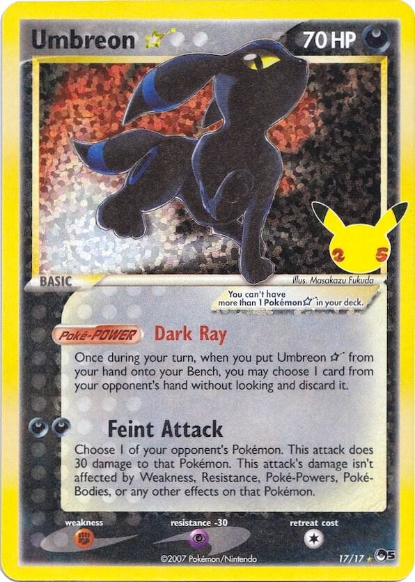 Pokemon TCG! Umbreon Star - Celebrations: Classic Collection (CCC)