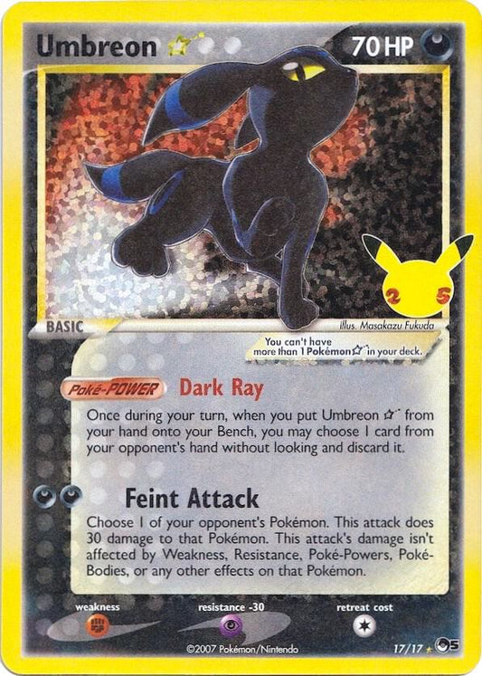 Pokemon TCG! Umbreon Star - Celebrations: Classic Collection (CCC)