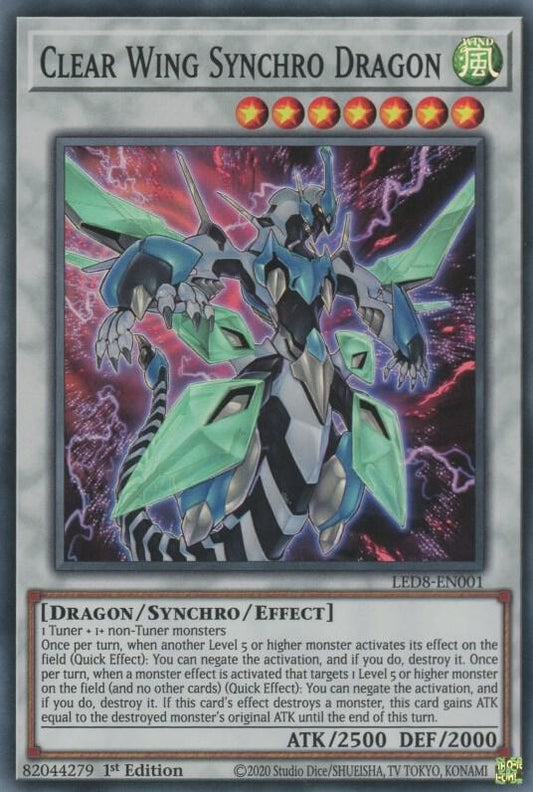 Clear Wing Synchro Dragon - Legendary Duelists: Synchro Storm (LED8)