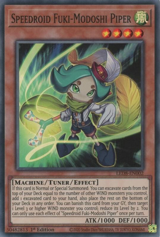 Speedroid Fuki-Modoshi Piper - Legendary Duelists: Synchro Storm (LED8)