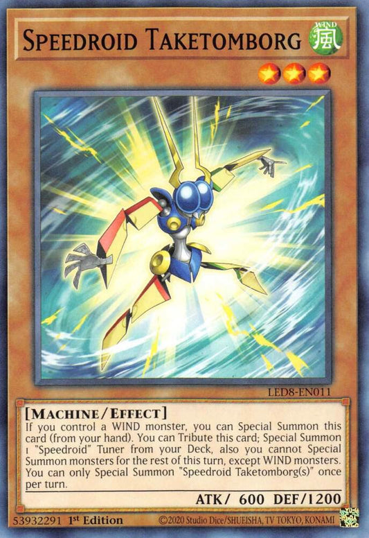 Speedroid Taketomborg - Legendary Duelists: Synchro Storm (LED8)