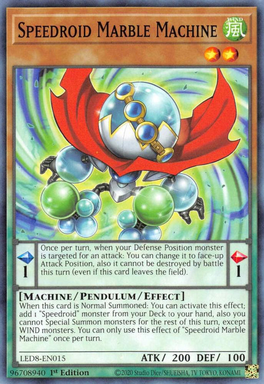 Speedroid Marble Machine - Legendary Duelists: Synchro Storm (LED8)