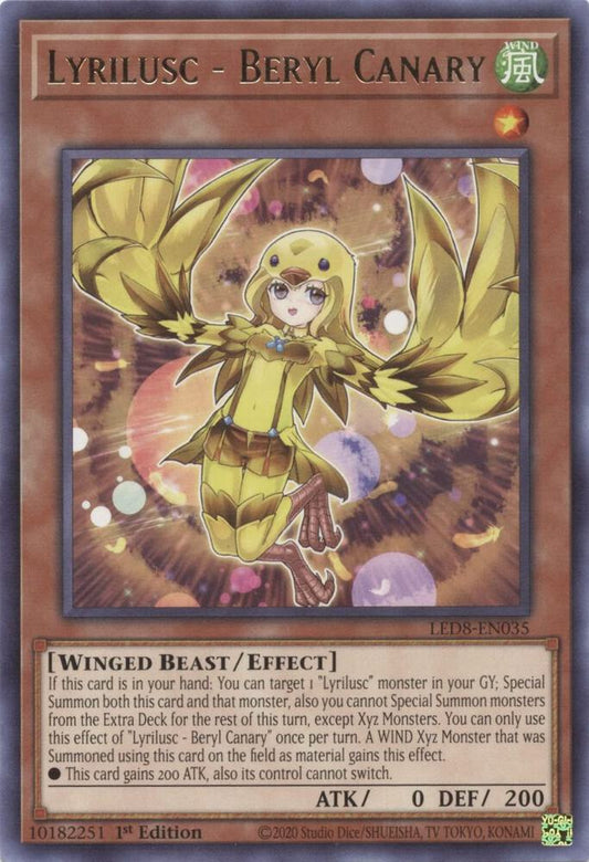 Lyrilusc - Beryl Canary - Legendary Duelists: Synchro Storm (LED8)