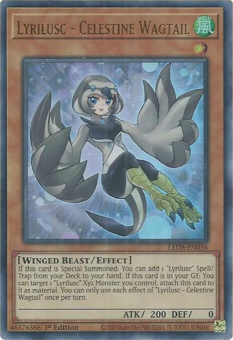 Lyrilusc - Celestine Wagtail - Legendary Duelists: Synchro Storm (LED8)