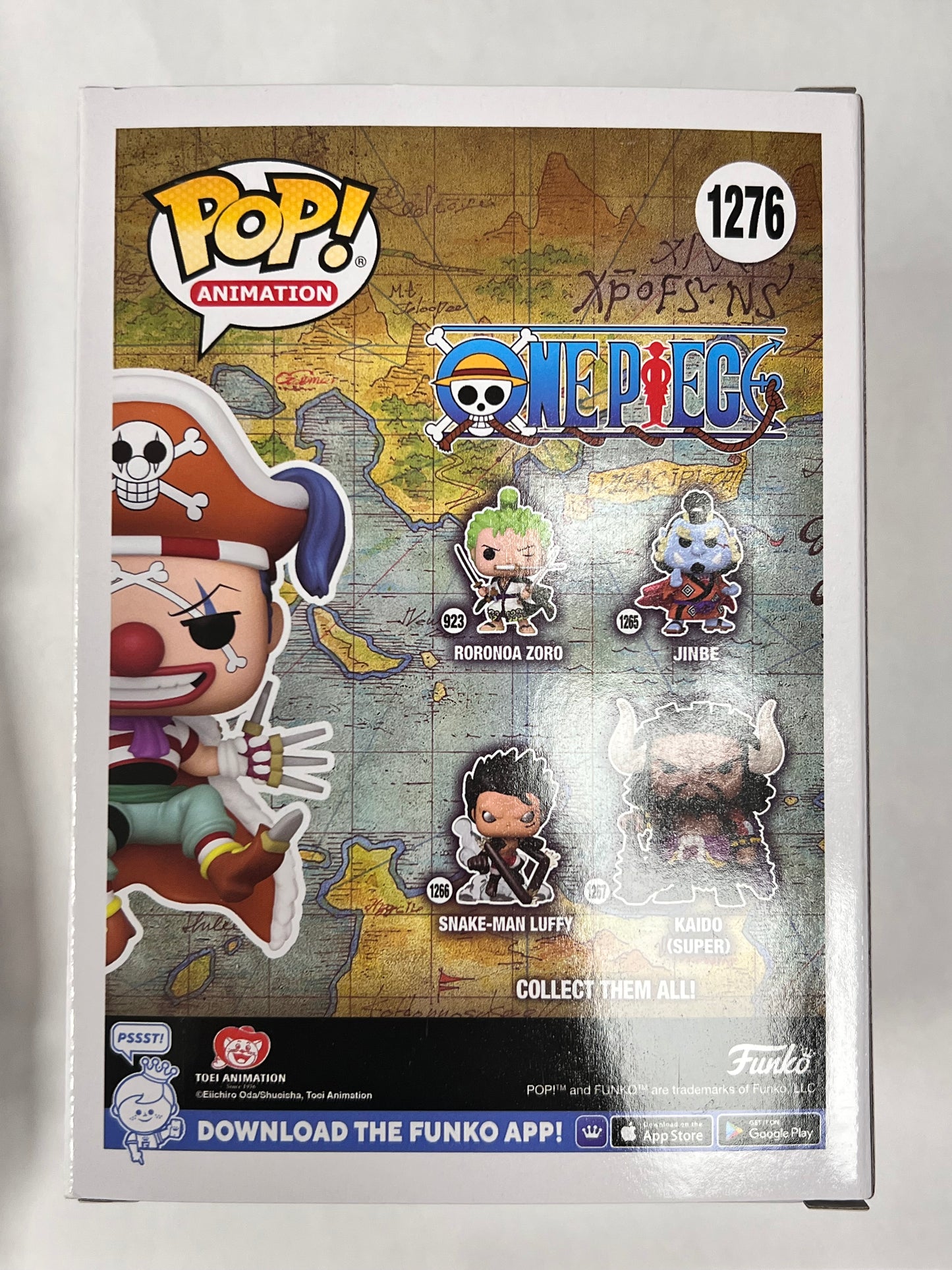 Funko Pop! SIGNED BY JEFF WARD One Piece Buffy The Clown 1276 Funko Special Edition Figure + Pop Protector