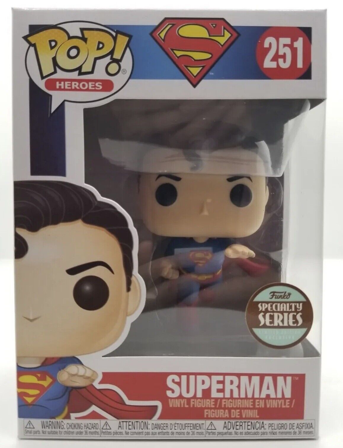 Funko POP Vaulted DC SUPER-HEROES SPECIALTY SERIES SUPERMAN #251
