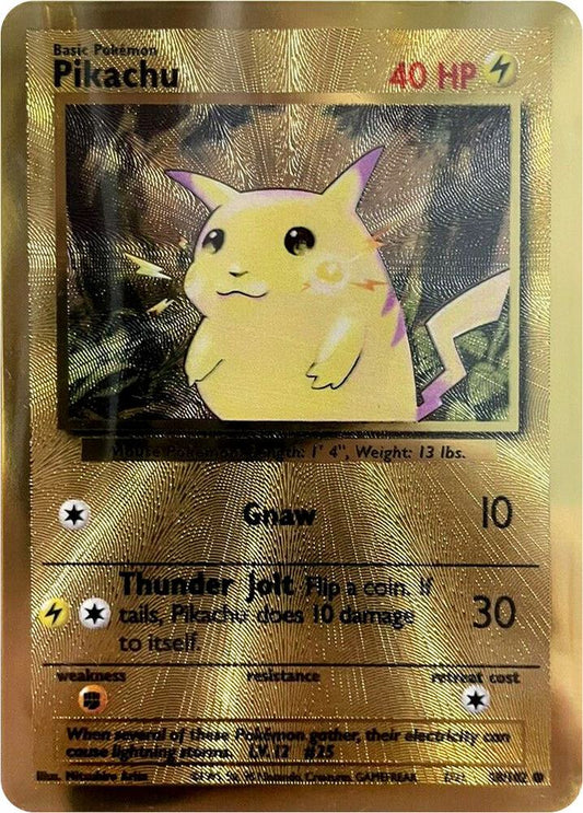 Pokemon TCG! Pikachu - 58/102 (Celebrations Metal Card) - Miscellaneous Cards & Products (MCAP)