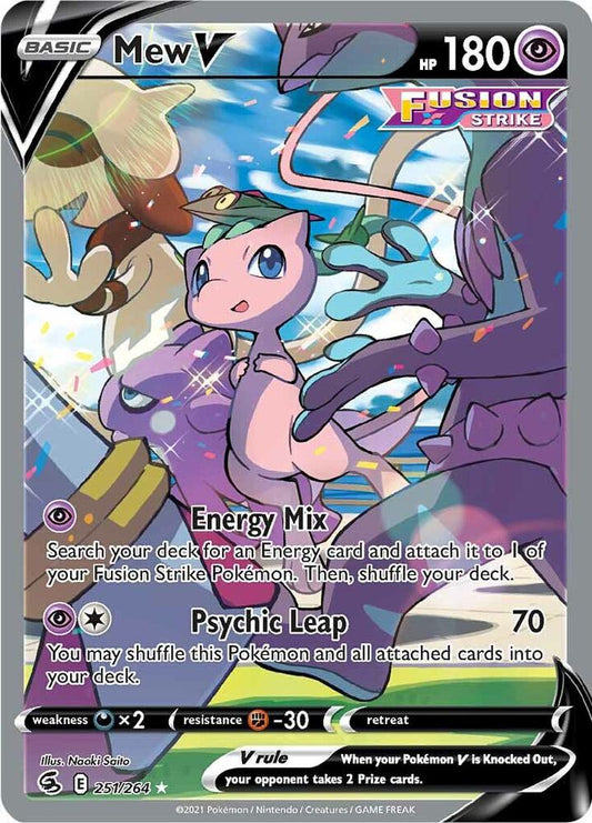 Pokemon TCG! Mew V (Alternate Full Art) - SWSH08: Fusion Strike (SWSH08)