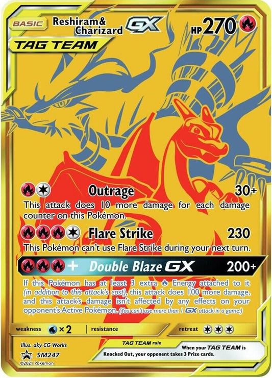 Pokemon TCG! Reshiram & Charizard GX - SM247 - SM Promos (SMP)