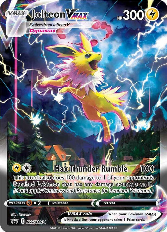 Pokemon TCG! Jolteon VMAX - SWSH184 - SWSH: Sword & Shield Promo Cards (SWSD)