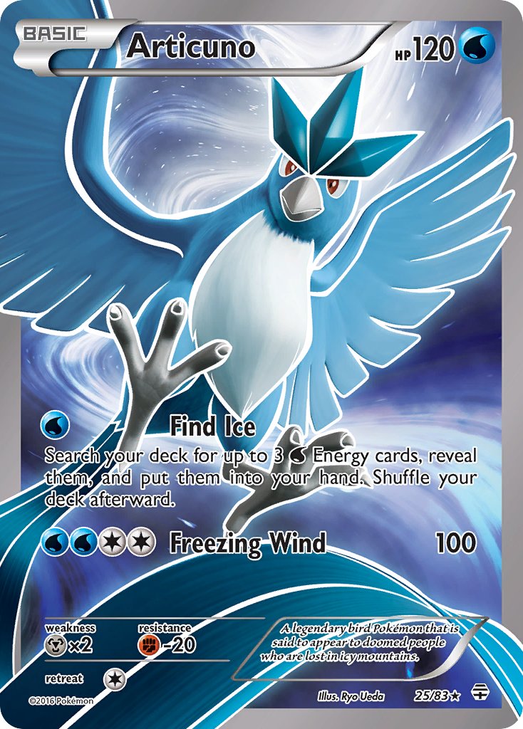 Pokemon TCG! Articuno 2016 Generations #25/83 Holo
