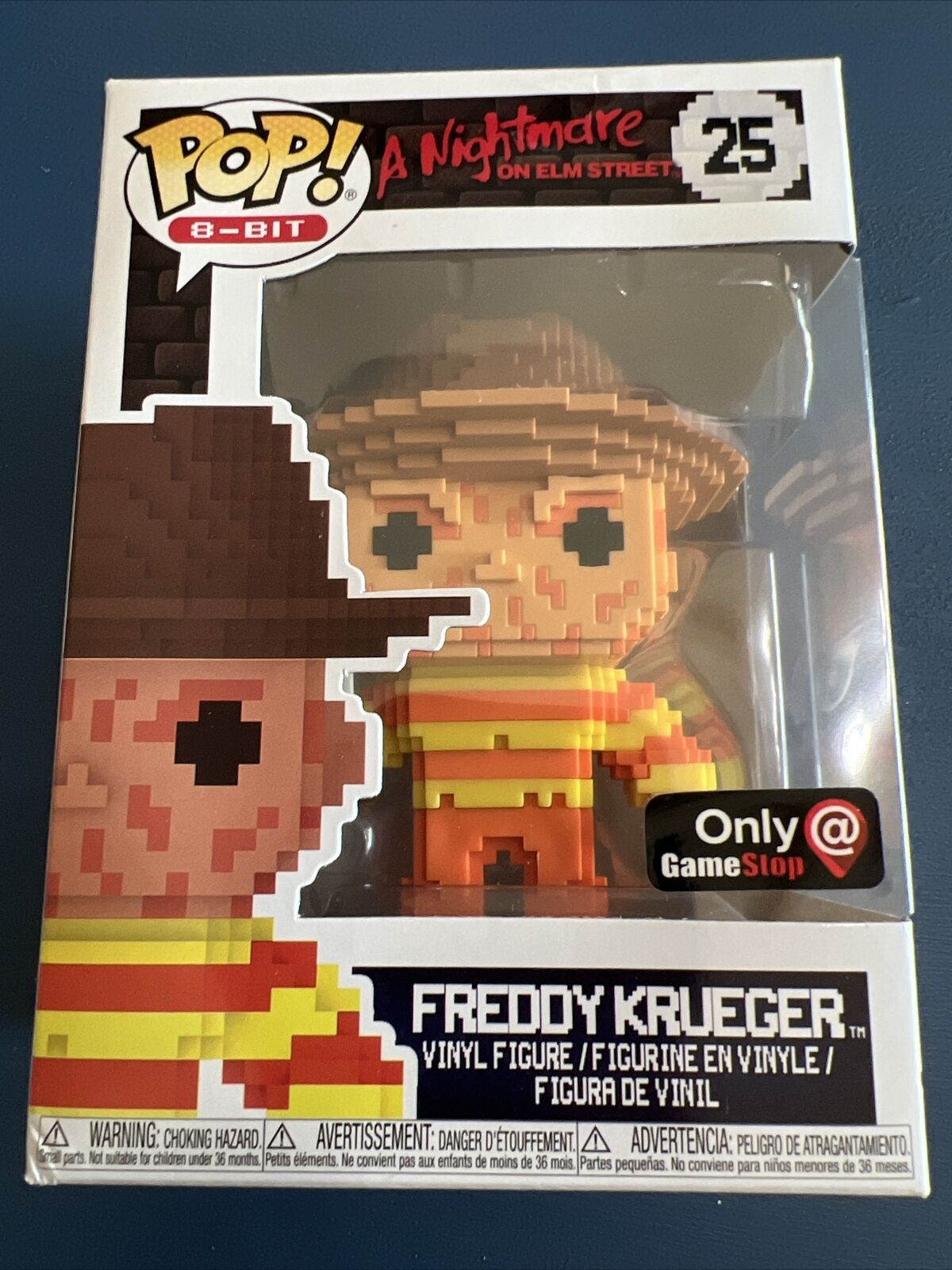 Funko Pop! 8-Bit 25 A Nightmare on Elm Street Freddy Krueger Pop Vinyl Gamestop Exclusive