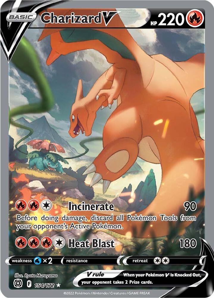 Pokemon TCG! Charizard V (Alternate Full Art) - SWSH09: Brilliant Stars (SWSH09)
