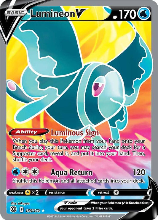 Pokemon TCG! Lumineon V (Full Art) - SWSH09: Brilliant Stars (SWSH09)