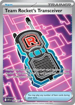 Pokemon TCG! Team Rocket's Transceiver 2026 Ascended Heroes #263/217 Ultra Rare