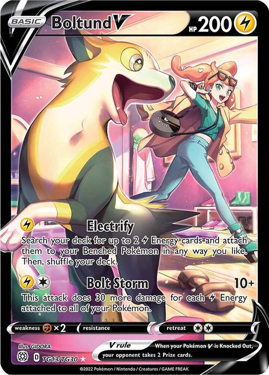 Pokemon TCG! Boltund V - SWSH09: Brilliant Stars Trainer Gallery (SWSH09:TG)