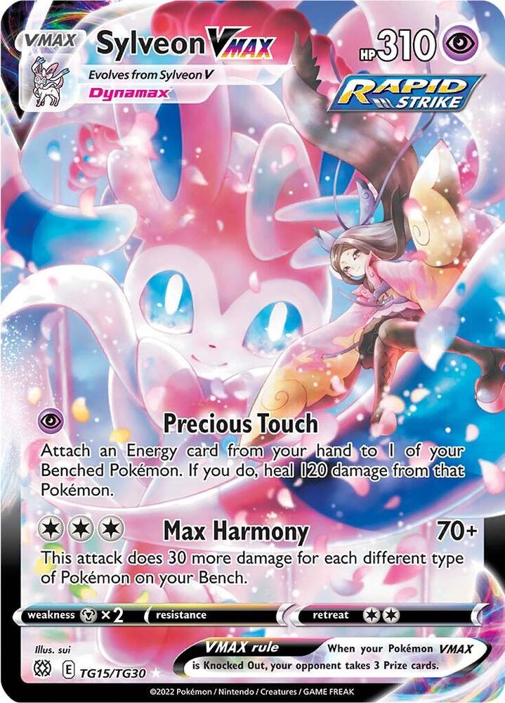 Pokemon TCG! Sylveon VMAX - SWSH09: Brilliant Stars Trainer Gallery (SWSH09:TG)