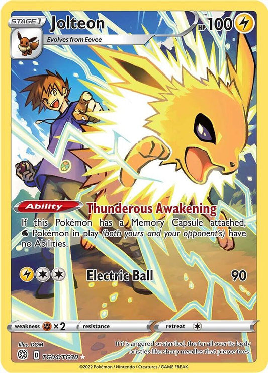Pokemon TCG! Jolteon - SWSH09: Brilliant Stars Trainer Gallery (SWSH09:TG)