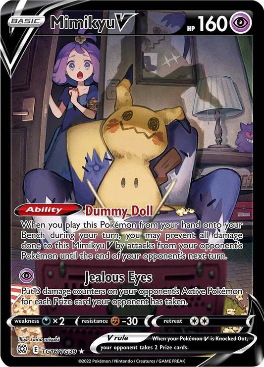 Pokemon TCG! Mimikyu V - SWSH09: Brilliant Stars Trainer Gallery (SWSH09:TG)
