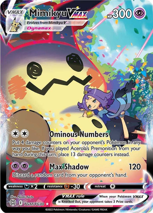 Pokemon TCG - Mimikyu VMAX - SWSH09: Brilliant Stars Trainer Gallery (SWSH09:TG)