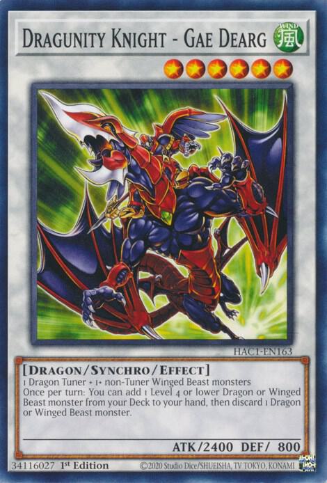 Dragunity Knight - Gae Dearg - Hidden Arsenal: Chapter 1 (HAC1)