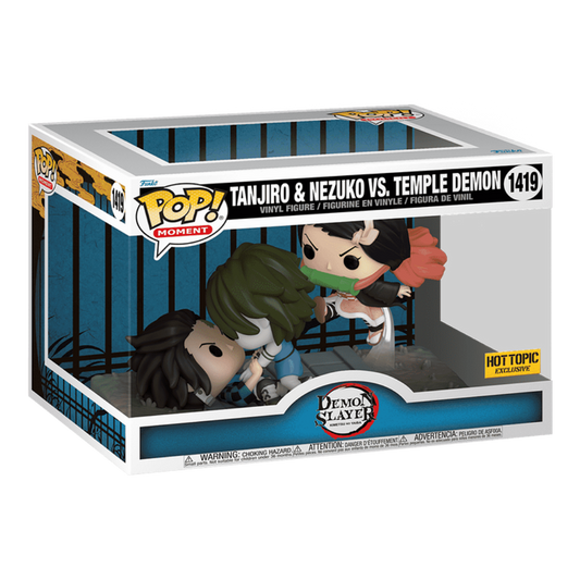 Funko Pop! Moments : Demon Slayer Tanjiro & Nezuko VS. Temple Demon Hot Topic Exclusive 1419