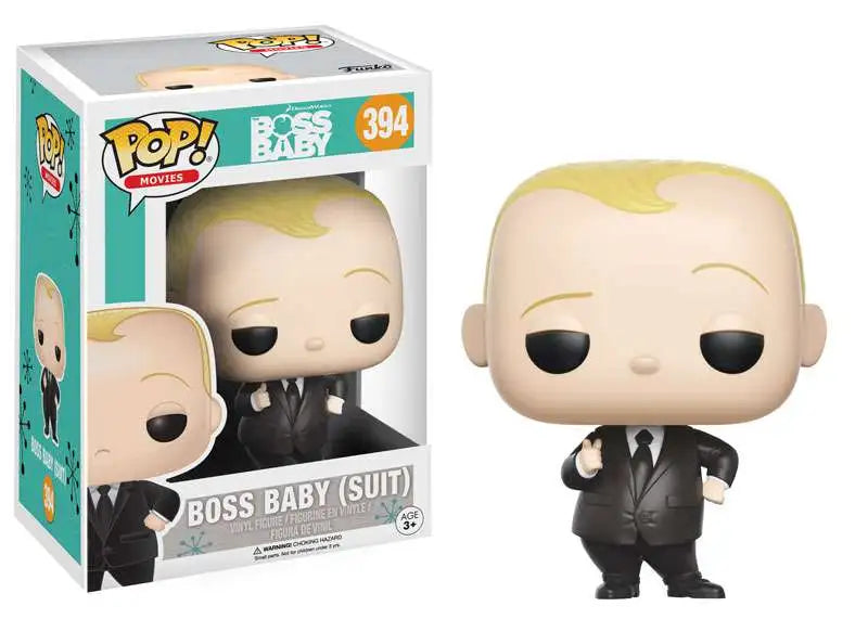 Funko Pop! DreamWorks Boss Baby - Boss Baby (Suit and Tie) 394 (VAULTED) + Free Protector