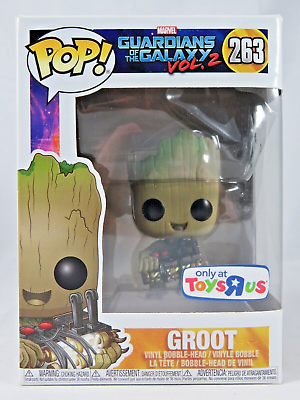 Funko Pop! Marvel Guardians of the Galaxy Vol. 2 Groot 263 Toys R Us + Free Protector