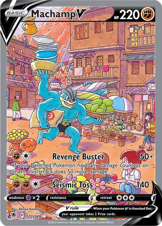 Pokemon TCG! Machamp V (Alternate Full Art) - SWSH10: Astral Radiance (SWSH10)
