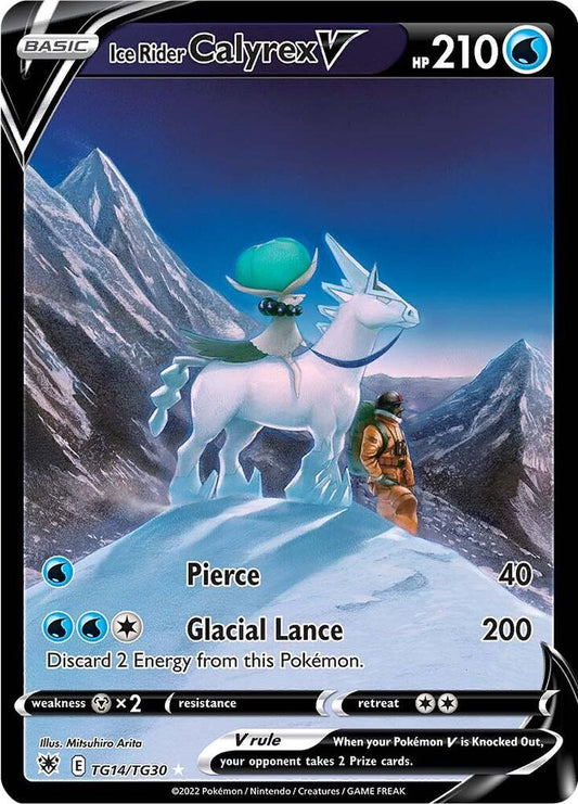 Pokemon TCG! Ice Rider Calyrex V - SWSH10: Astral Radiance Trainer Gallery (SWSH10:TG)