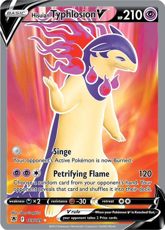 Pokemon TCG! Hisuian Typhlosion V (Full Art) - SWSH10: Astral Radiance (SWSH10)