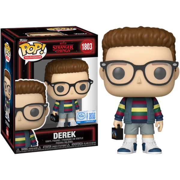 Funko Pop! Netflix Stranger Things - Derek 1803 Funko Special Edition Figure + Pop Protector