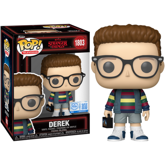 Funko Pop! Netflix Stranger Things - Derek 1803 Funko Special Edition Figure + Pop Protector