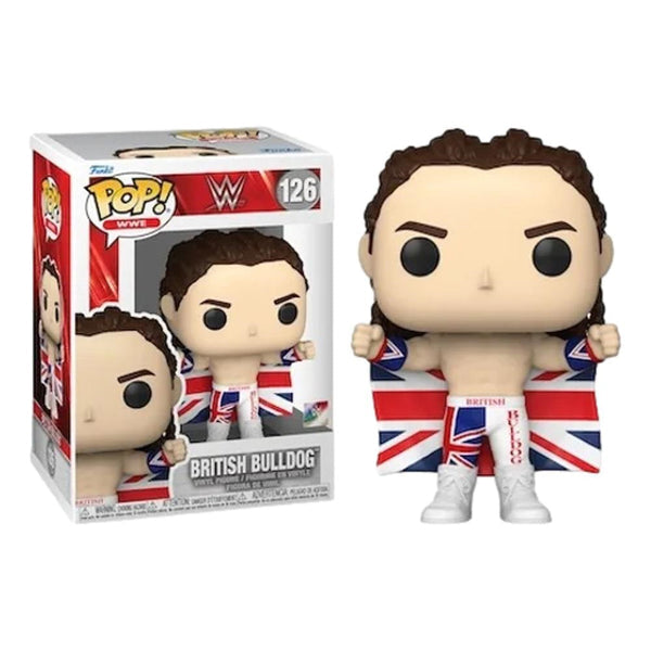 Funko Pop! WWE British Bulldog 126 + Free Protector