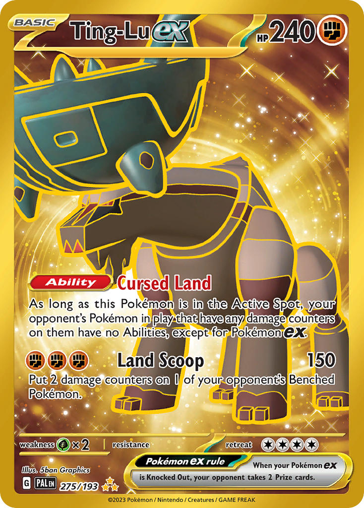 Pokemon TCG! Ting-Lu ex 2023 Paldea Evolved #275/193 Hyper Rare