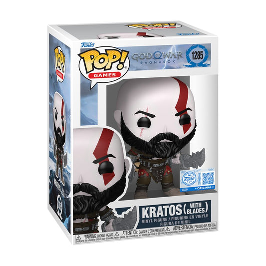 Funko Pop! God of War Ragnarok - Kratos (With Blades) 1285 Funko Special Edition Figure + Pop Protector