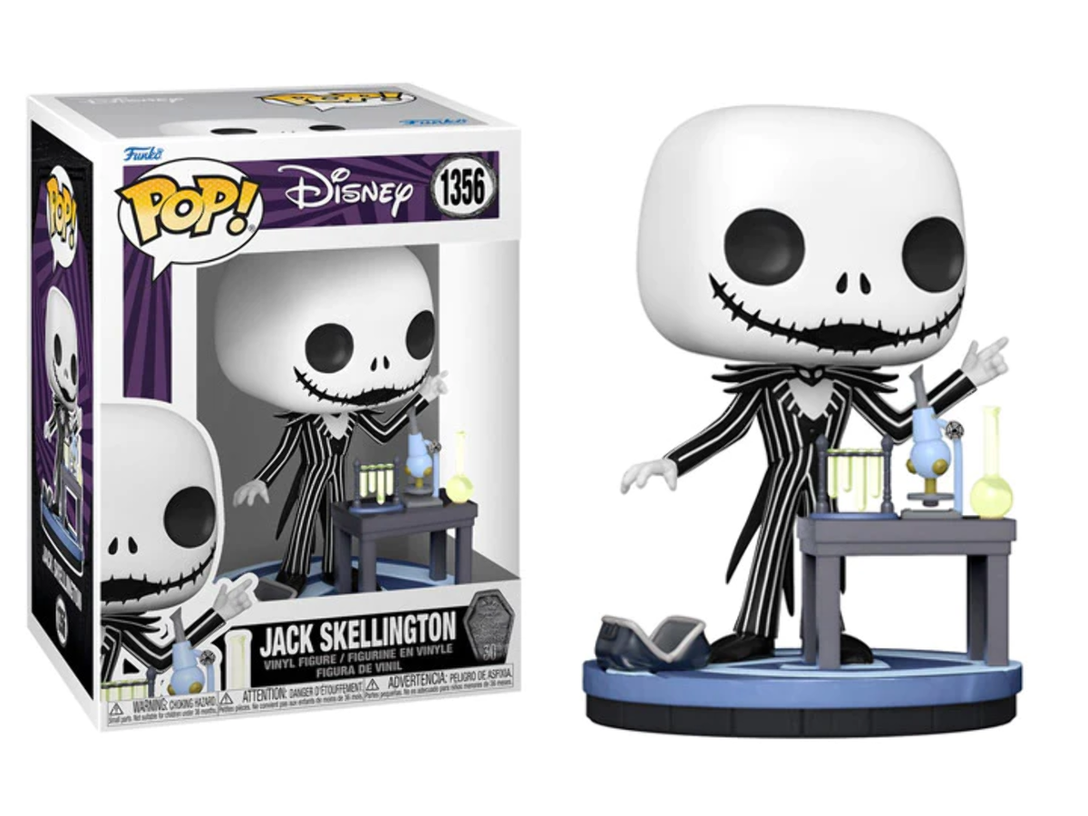 Funko Pop! Disney Tim Burton’s The Nightmare Before Christmas: Jack Skellington 1356 + Pop Protector