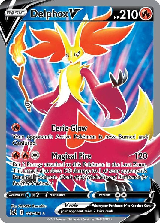 Pokemon TCG! Delphox V (Full Art) - SWSH11: Lost Origin (SWSH11)