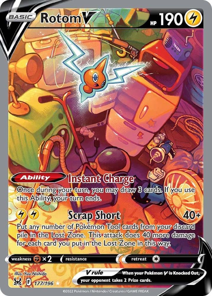 Pokemon TCG! Rotom V (Alternate Full Art) - SWSH11: Lost Origin (SWSH11)